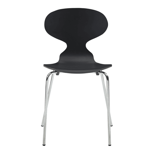 Conjunto de 4 cadeiras de jantar Kil 80x47x48cm PretoCromo en.casa