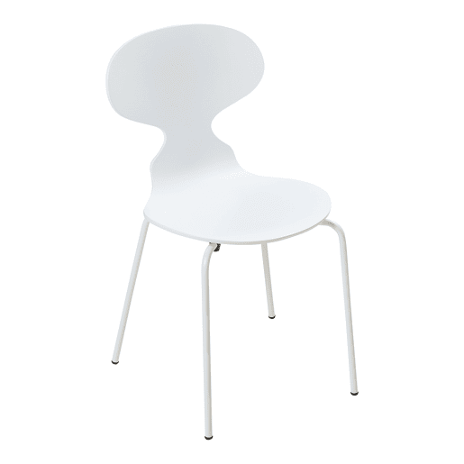 Conjunto de 4 cadeiras de jantar Kil 80x47x48cm Branco en.casa