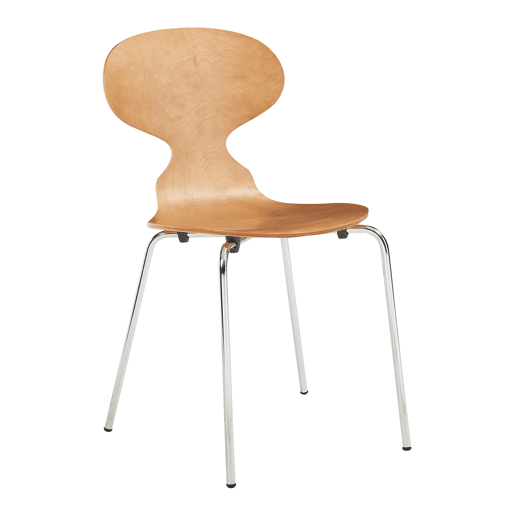 Conjunto de 4 cadeiras de jantar Kil 80x47x48cm NogueiraCromo en.casa