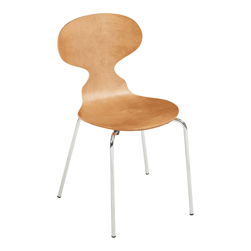 Conjunto de 4 cadeiras de jantar Kil 80x47x48cm NogueiraCromo en.casa