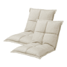 Cadeira de chão Deinze com estrutura metálica Regulável 52 x 50 cm - Bege en.casa