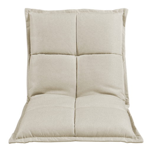 Cadeira de chão Deinze com estrutura metálica Regulável 52 x 50 cm - Bege en.casa
