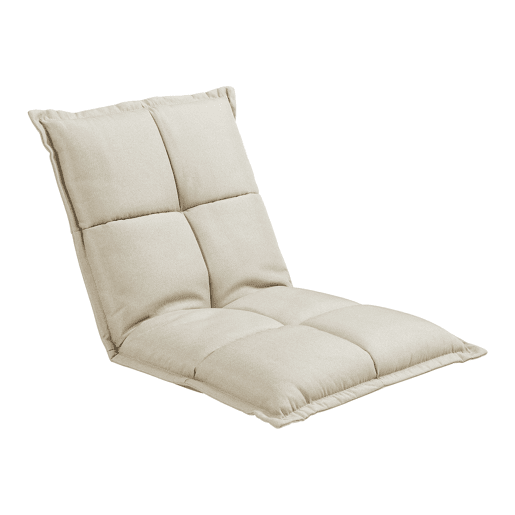 Cadeira de chão Deinze com estrutura metálica Regulável 52 x 50 cm - Bege en.casa