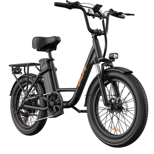 E-bike URLIFE E20 - Motor 250W Bateria 48V 13Ah Pneus de 20 Polegadas Freio a Disco - Preto