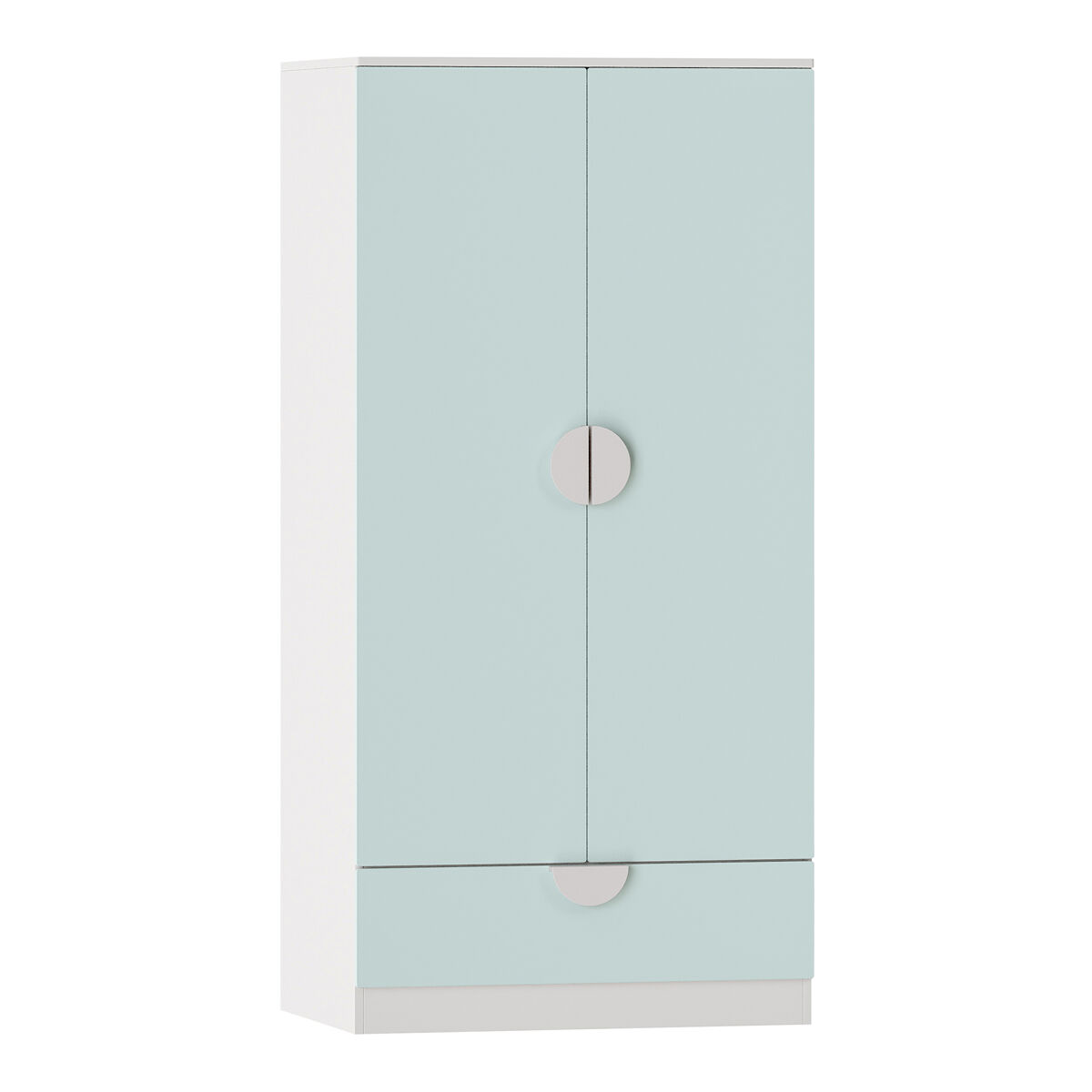 Armario ropero infantil sandnes con cajón 123x60x40 cm verde menta [en.casa]