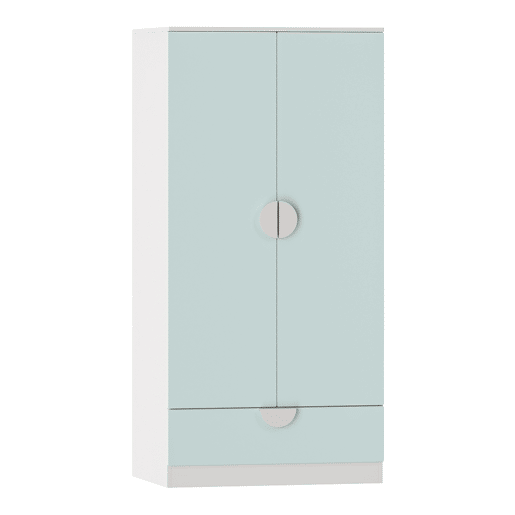 Armário de criança Sandnes com gaveta 123x60x40 cm Verde en.casa