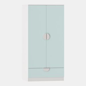 Armário de criança Sandnes com gaveta 123x60x40 cm Verde en.casa