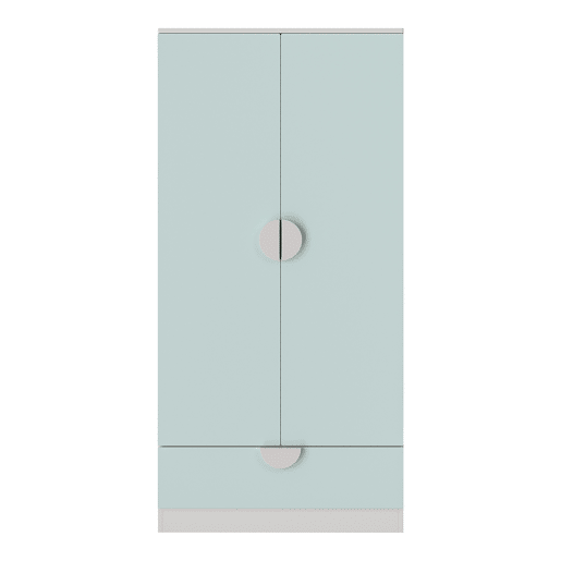 Armário de criança Sandnes com gaveta 123x60x40 cm Verde en.casa