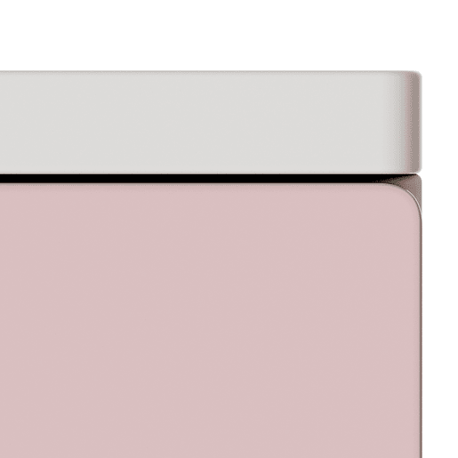 Armário de criança Sandnes com gaveta 123x60x40 cm Rosa en.casa