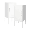 Conjunto de 2 mesas de cabeceira Hausjärvi 82x35x35cm Puxador porta direito e esquerdo branco en.casa