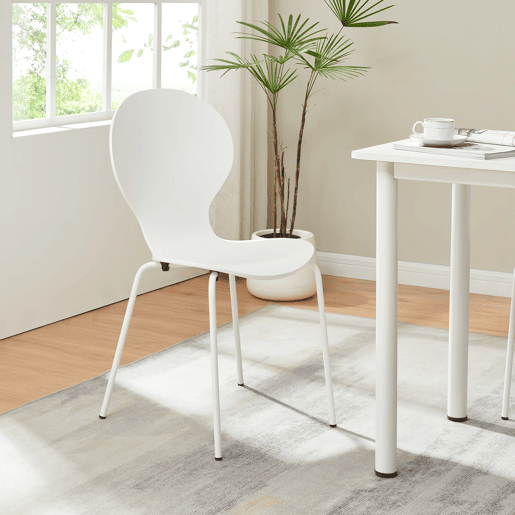 Conjunto de 4 cadeiras de jantar Etne - Branco en.casa