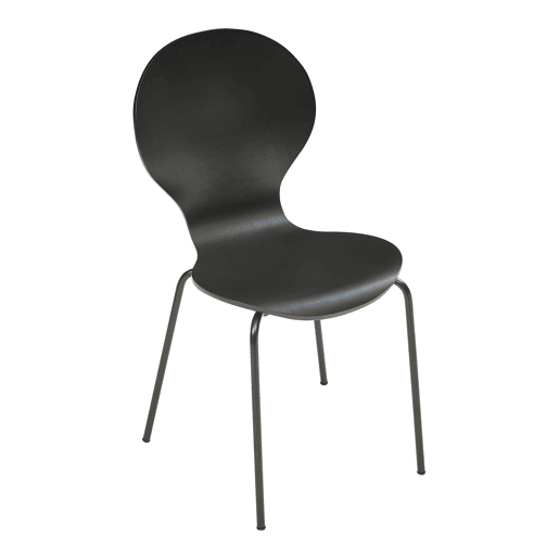 Conjunto de 4 cadeiras de jantar Etne - Preto en.casa