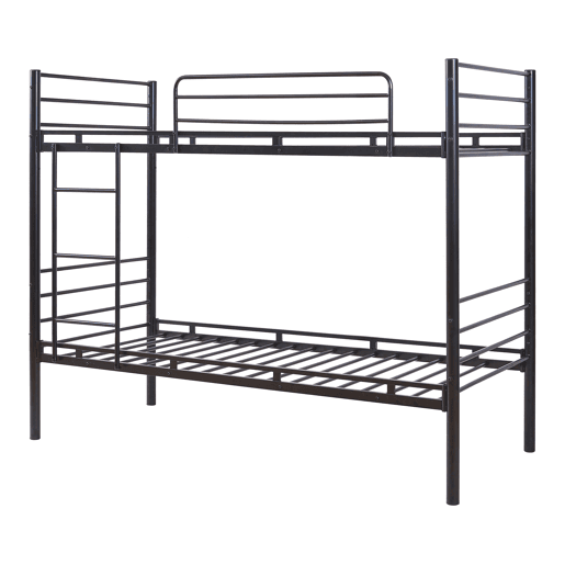 Beliche metálico Bevapis para 2 pessoas 90x200 cm aço Preto en.casa