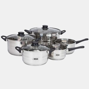 Conjunto de panelas Well Home de 8 peças com base de indução