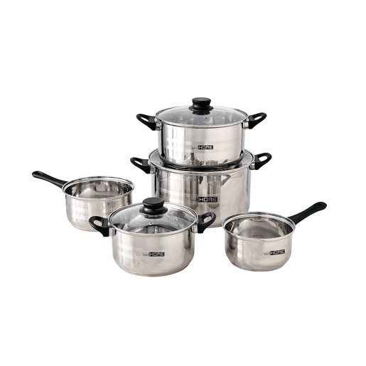 Conjunto de panelas Well Home de 8 peças com base de indução