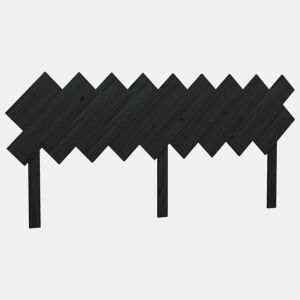 Cabeceira - Cabeceira de cama 178x3x80,5 cm pinho maciço preto