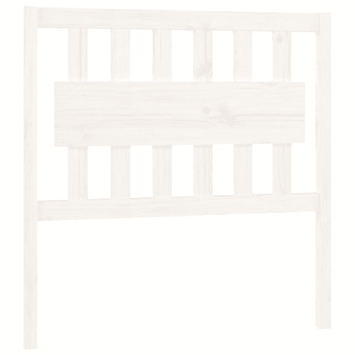 Cabeceira - Cabeceira de cama 95,5x4x100 cm madeira de pinho maciça branco