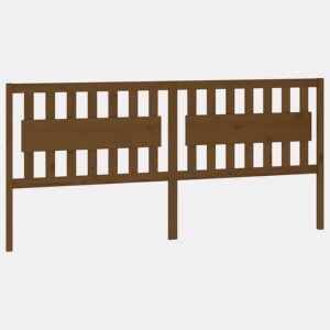 Cabeceira - Cabeceira de cama 205,5x4x100 cm pinho maciço castanho mel