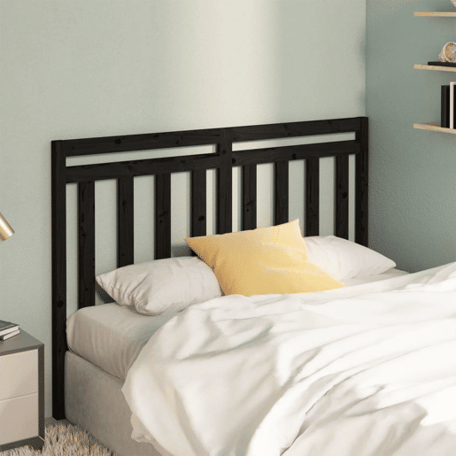 Cabeceira - Cabeceira de cama 166x4x100 cm pinho maciço preto