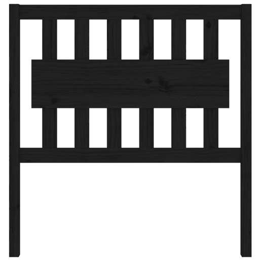 Cabeceira - Cabeceira de cama 95,5x4x100 cm pinho maciço preto