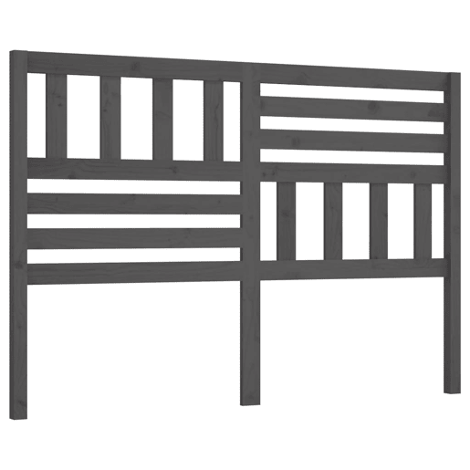 Cabeceira - Cabeceira de cama 126x4x100 cm pinho maciço cinzento
