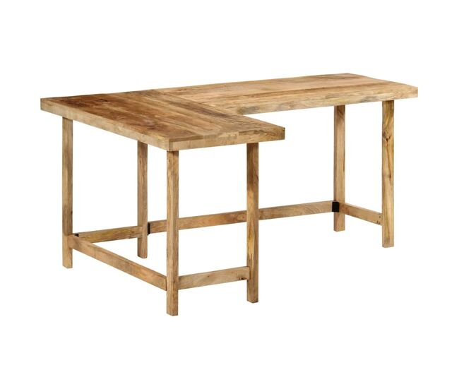 Escritorio - mesa de ordenador madera maciza mango 165x110x75 cm