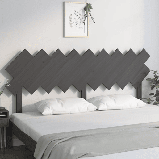 Cabeceira - Cabeceira de cama 178x3x80,5 cm pinho maciço cinzento