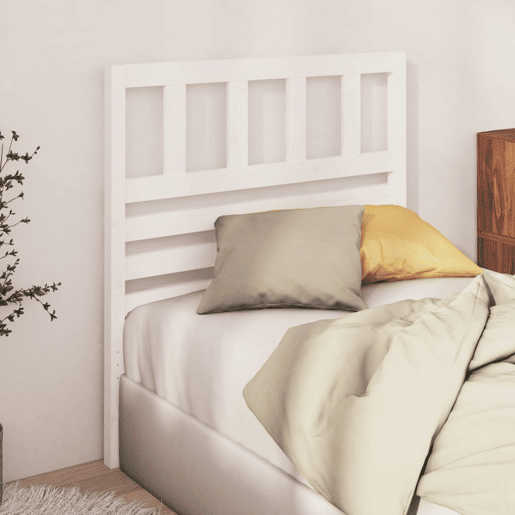 Cabeceira - Cabeceira de cama 81x4x100 cm pinho maciço branco