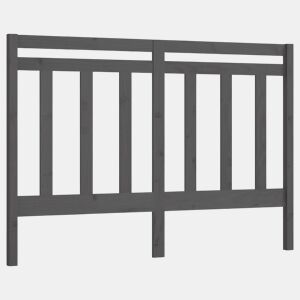 Cabeceira - Cabeceira de cama 166x4x100 cm pinho maciço cinzento