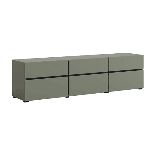 Suporte para TV 3 portas 180 cm Lilia Verde