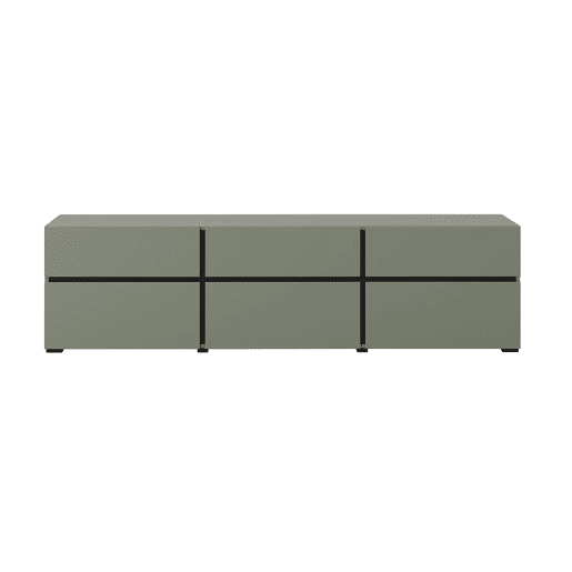 Suporte para TV 3 portas 180 cm Lilia Verde