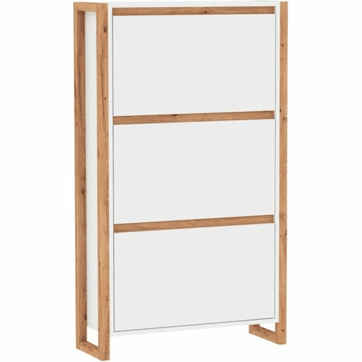 Sapateira Branco Eik 70 x 25 x 125 cm