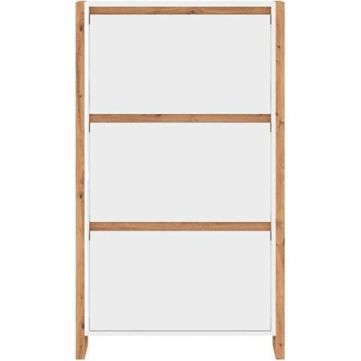 Sapateira Branco Eik 70 x 25 x 125 cm