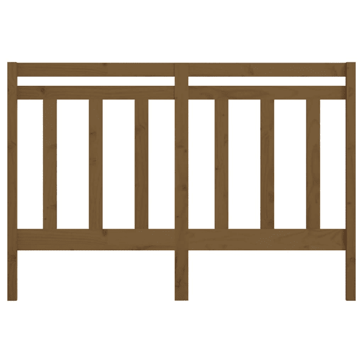 Cabeceira - Cabeceira de cama 126x4x100 cm pinho maciço castanho mel