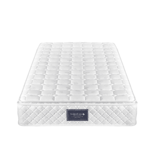 Cama individual 90x200cm - Cabeceira acolchoada, com estrado de ripas, firmeza média - Cinza linho