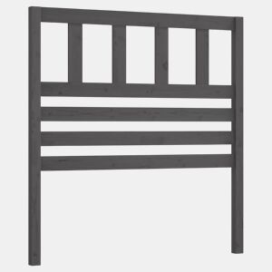 Cabeceira - Cabeceira de cama 106x4x100 cm pinho maciço cinzento