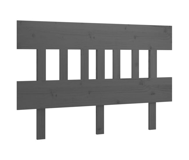 Cabecero cama - mueble cabecero madera maciza de pino gris 153,5x3x81 cm