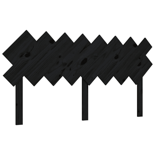 Cabeceira - Cabeceira de cama 159,5x3x80,5 cm pinho maciço preto