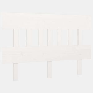 Cabeceira - Cabeceira de cama 163,5x3x81 cm pinho maciço branco