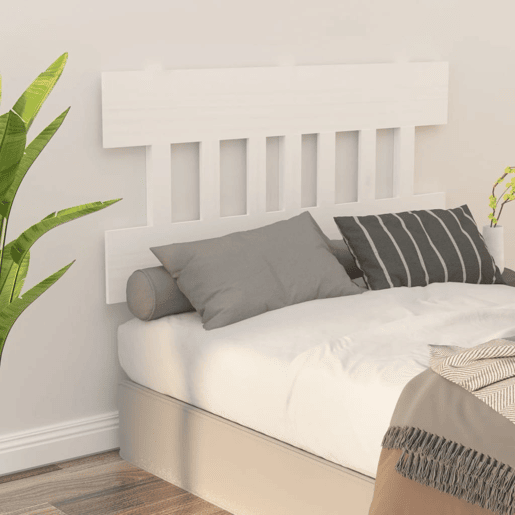 Cabeceira - Cabeceira de cama 163,5x3x81 cm pinho maciço branco