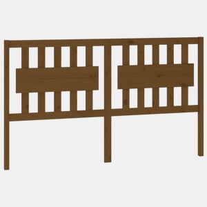 Cabeceira - Cabeceira de cama 155,5x4x100 cm pinho maciço castanho mel