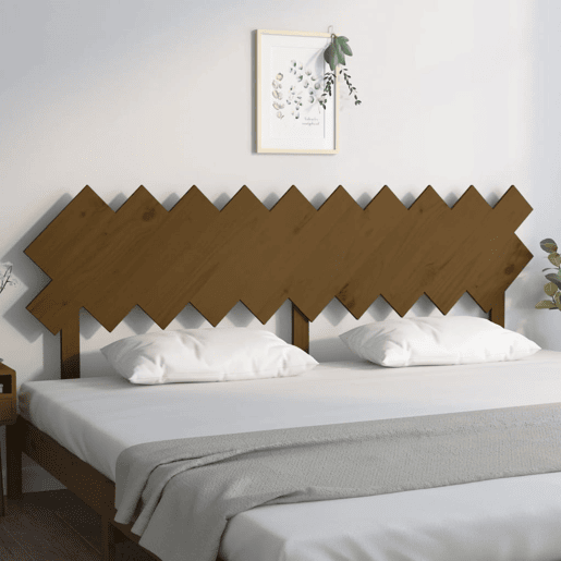 Cabeceira - Cabeceira de cama 196x3x80,5 cm pinho maciço castanho mel