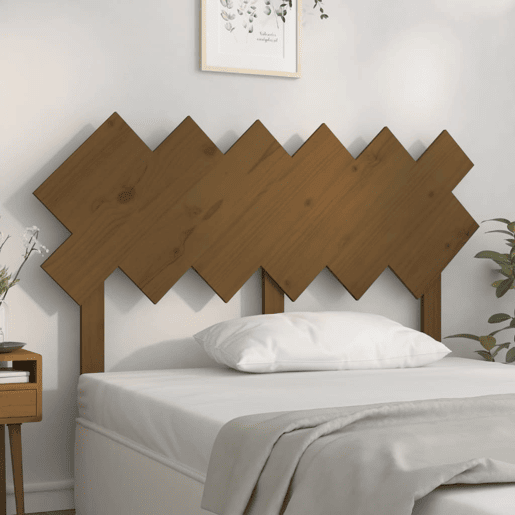 Cabeceira - Cabeceira de cama 132x3x81 cm pinho maciço castanho mel