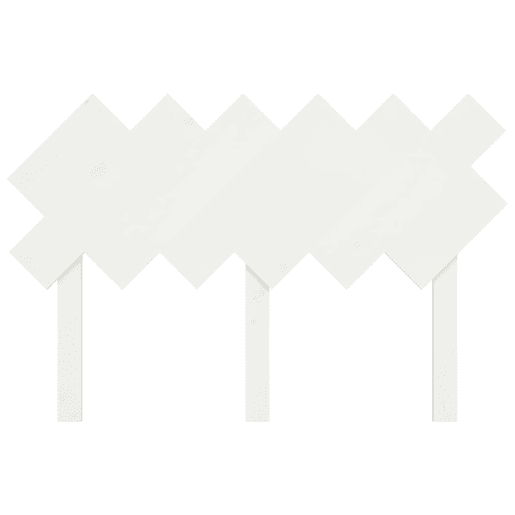 Cabeceira - Cabeceira de cama122,5x3x80,5 cm madeira de pinho maciça branco