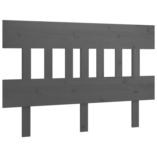 Cabeceira - Cabeceira de cama 143,5x3x81 cm pinho maciço cinzento