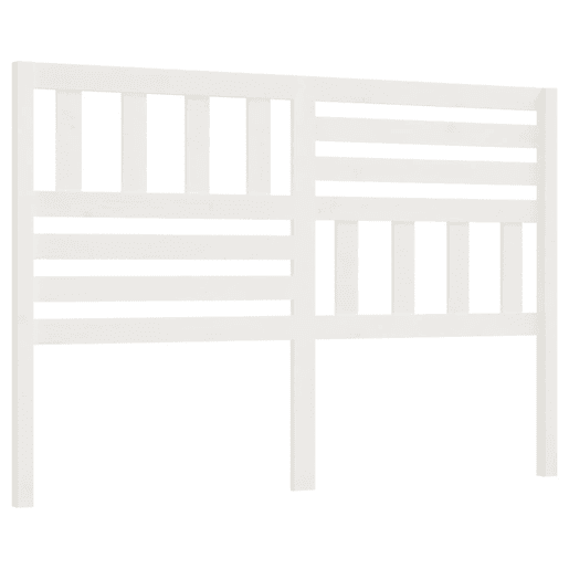 Cabeceira - Cabeceira de cama 126x4x100 cm pinho maciço branco
