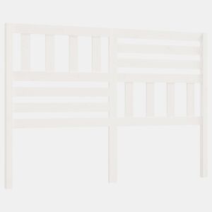 Cabeceira - Cabeceira de cama 126x4x100 cm pinho maciço branco