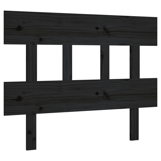 Cabeceira - Cabeceira de cama 93,5x3x81 cm pinho maciço preto