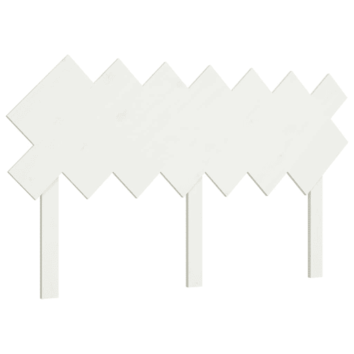 Cabeceira - Cabeceira de cama 141x3x80,5 cm pinho maciço branco