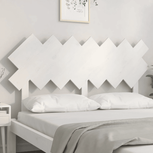 Cabeceira - Cabeceira de cama 141x3x80,5 cm pinho maciço branco